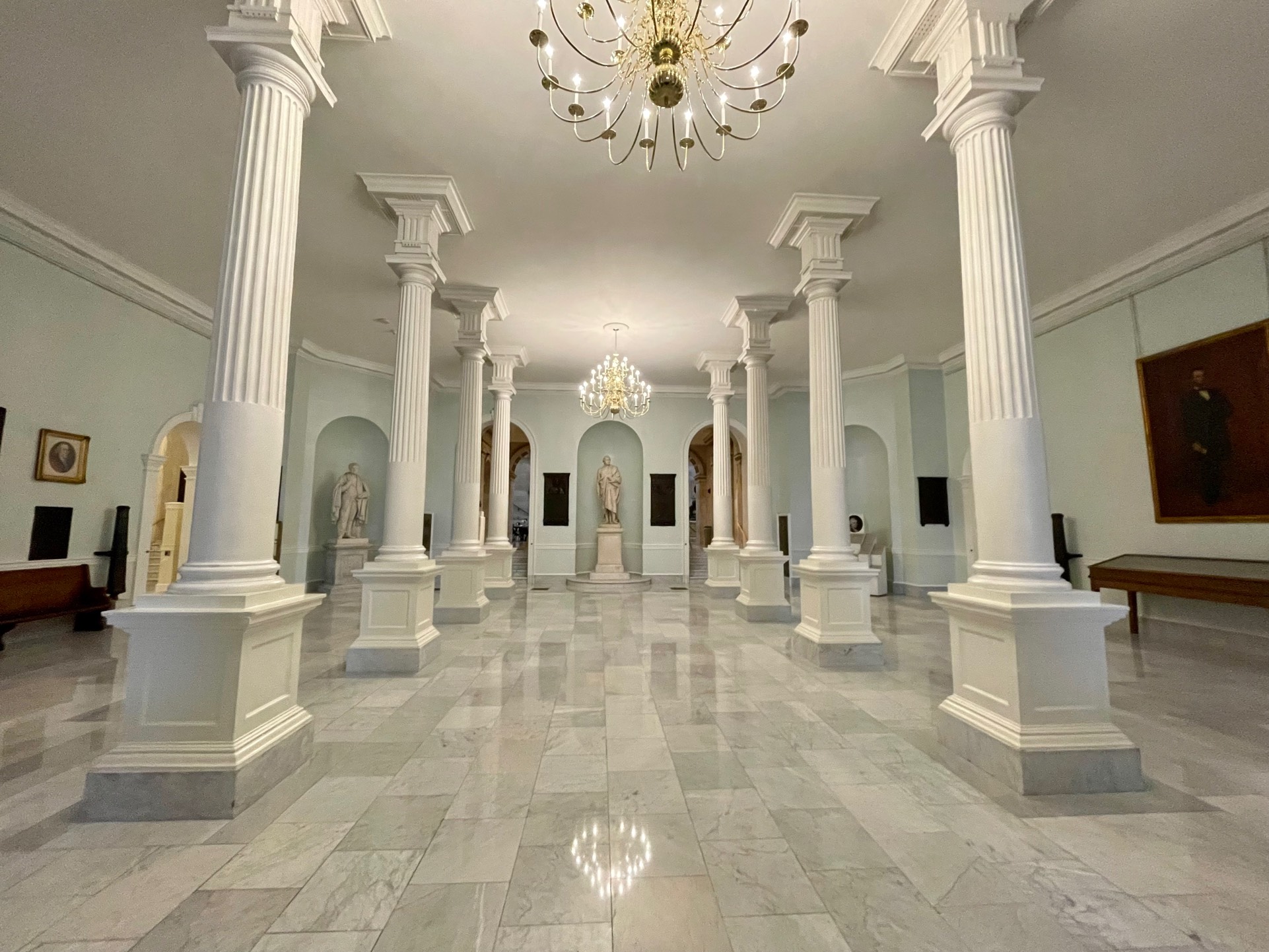 Doric Hall An interior photograph of Doric Hall.